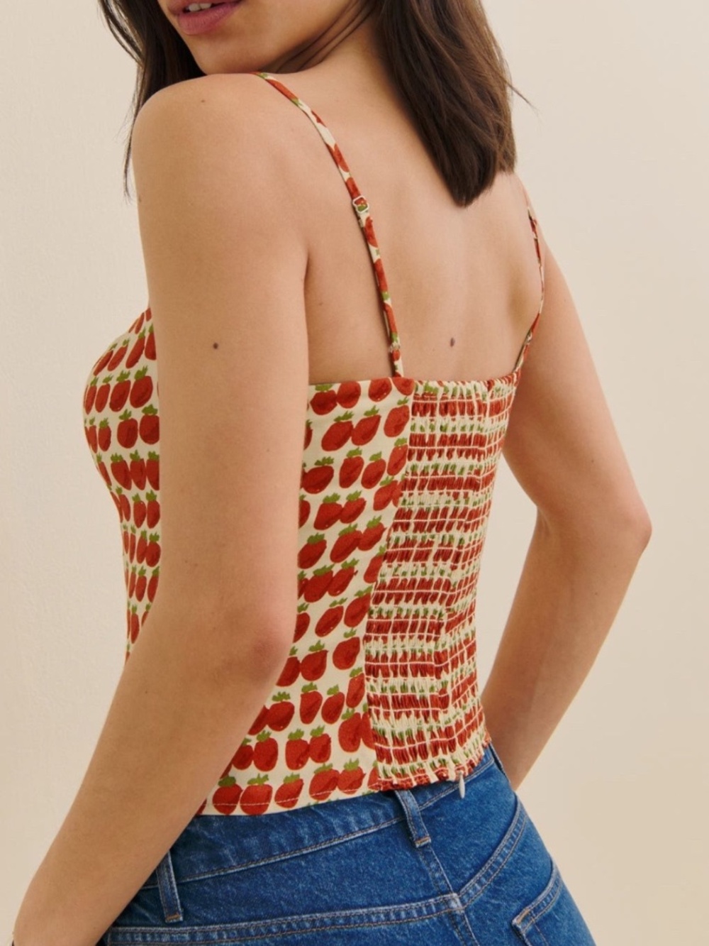 NEW Reformation Overland Top Fresh Tomato 10 - Picture 15 of 17